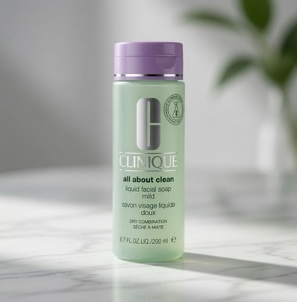 Clinique All About Clean Liquid Facial Soap Mild 6.7oz Dry Combination Skin New - Picture 5 of 5